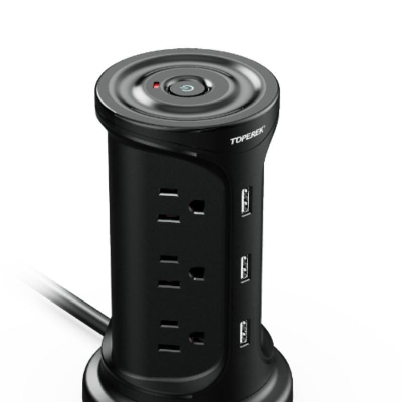 Household High Power Vertical Socket Office Multiple Ports Socket Board Portable Tower Extenders With USB Ports