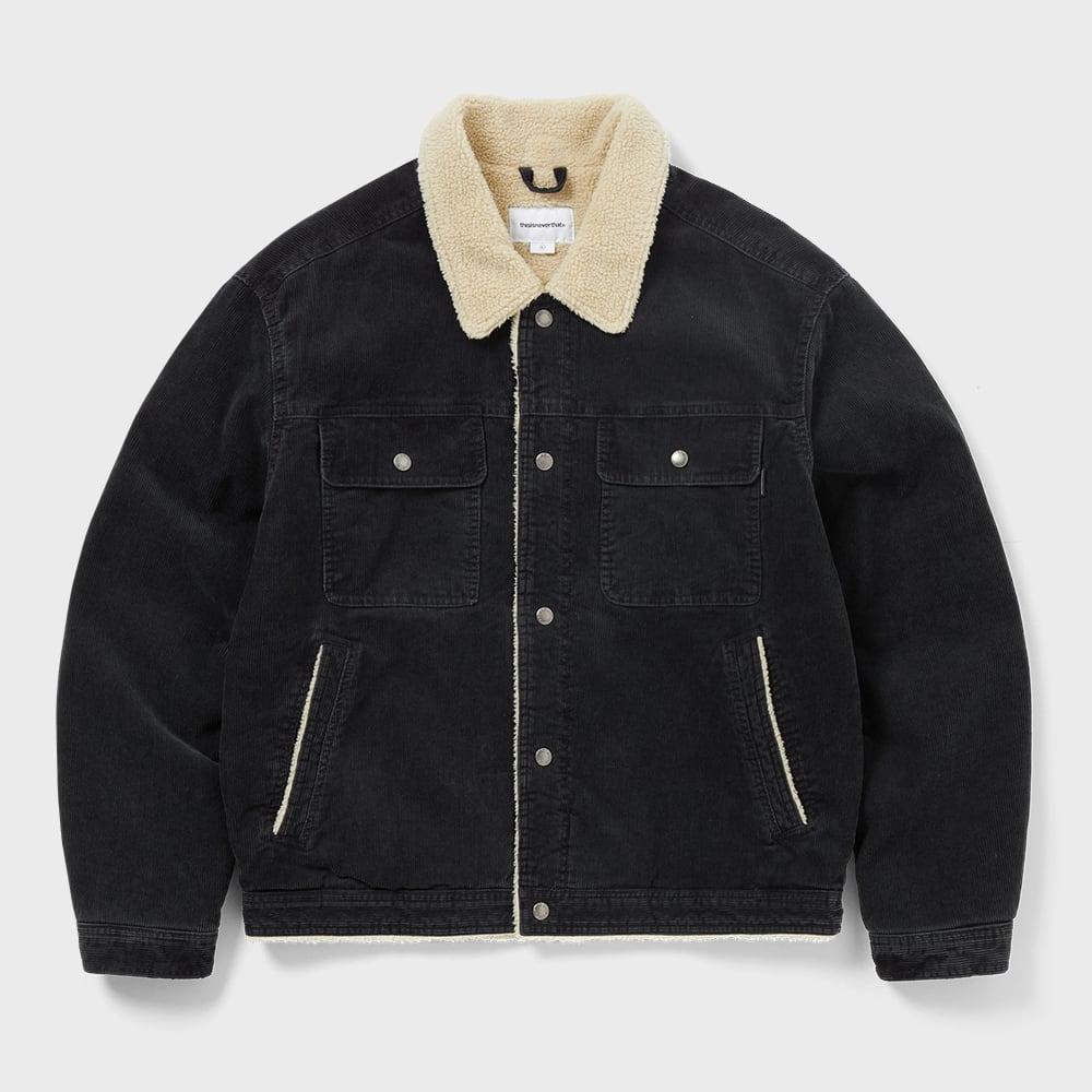 

ThIs Is Never That Sherpa Lined Corduroy Trucker Jacket Black XL