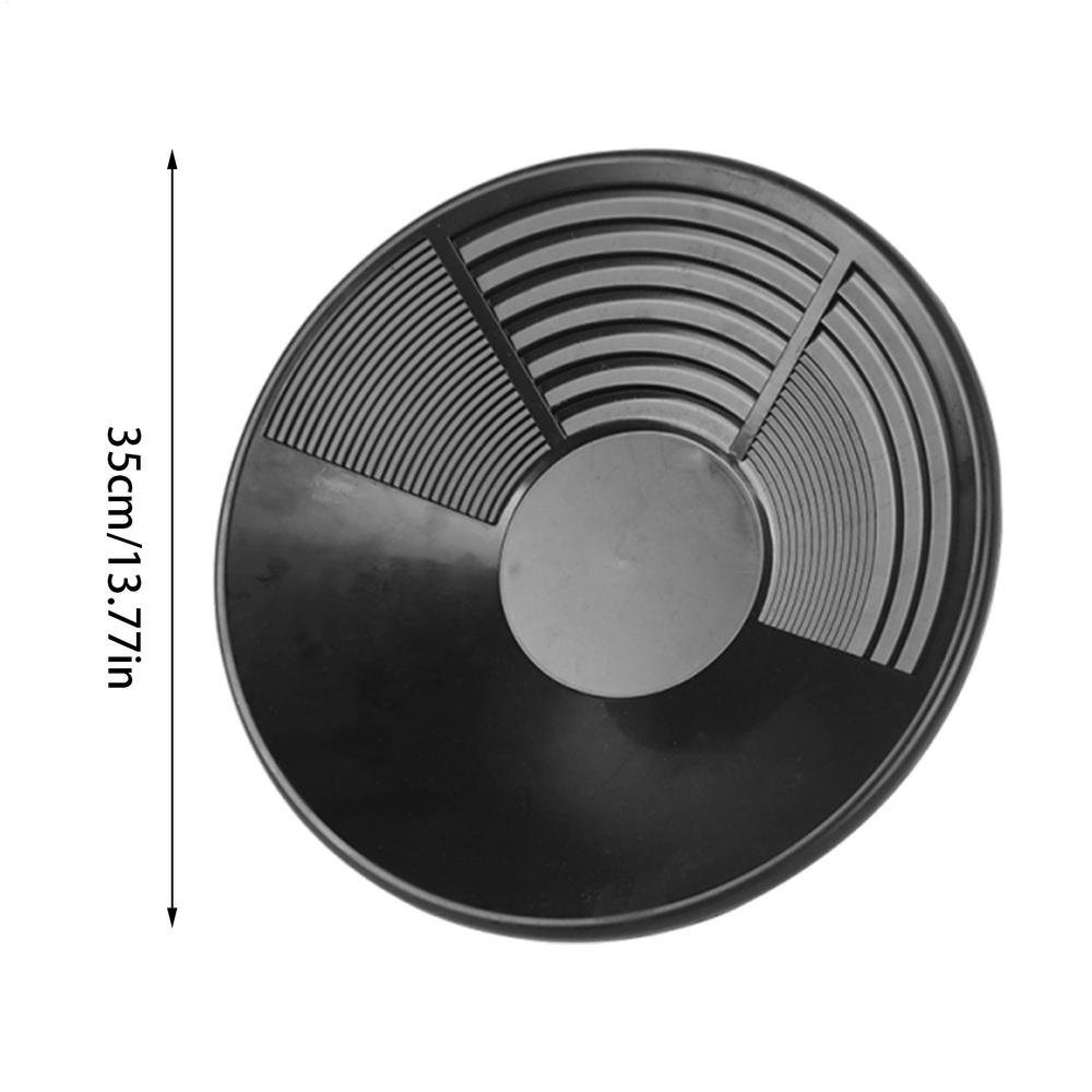 Gold Pan Metal Plastic Sieve Golds Pan Mining Tool Detection Tool Plastic Bowl Prospecting River Wash Gold Panning Equipment