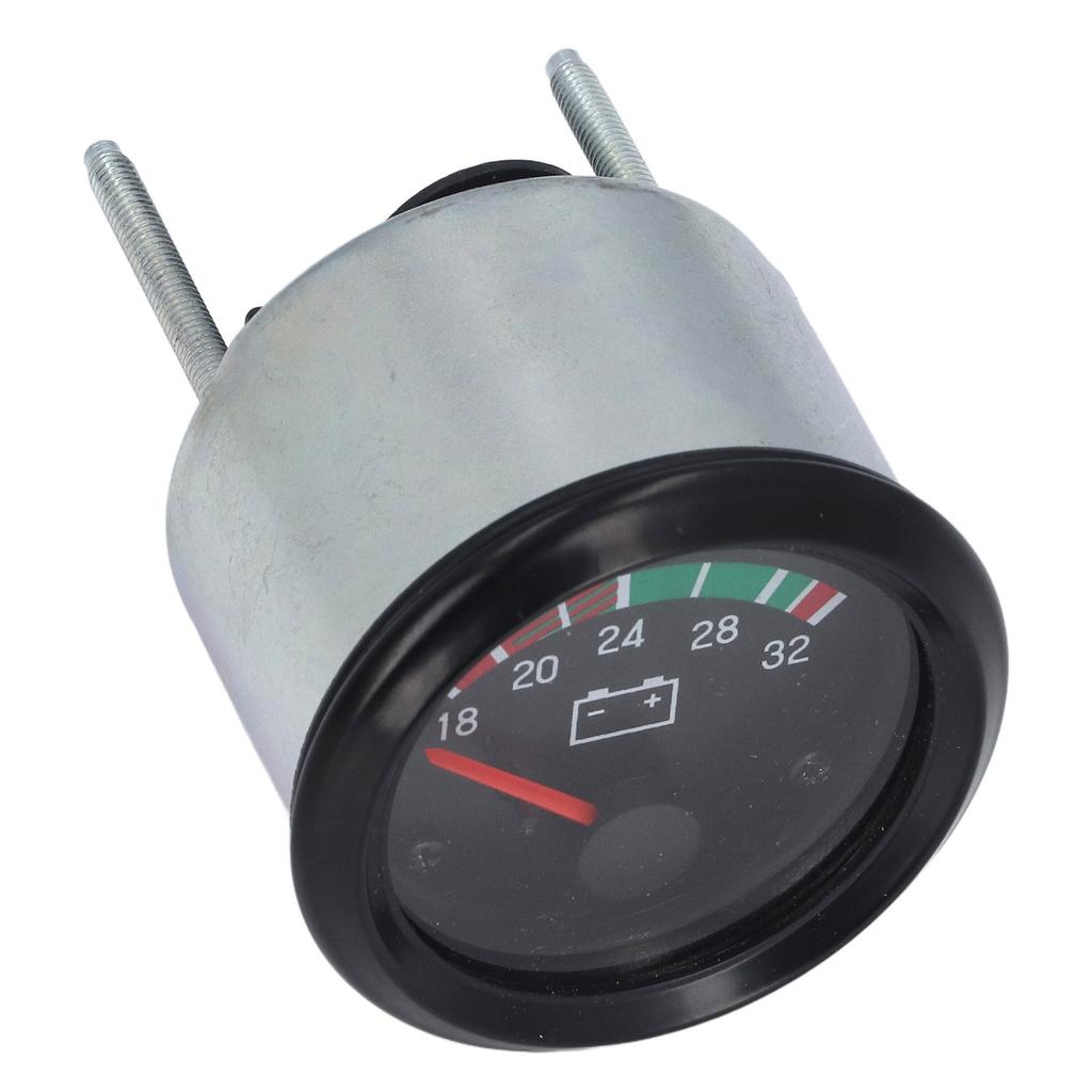 Voltage Gauge 52mm Aluminum Alloy LED Voltmeter Gauge for Diesel Engine 24V 18‑32V