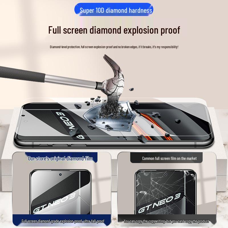 Realme GT Neo3/Neo5SE Full Screen Tempered Privacy Film with Anti-Blue Light Protection