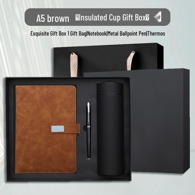 Notizbuch A5 mit individuellem Logo Geschenkset für Geschäft & Meetings