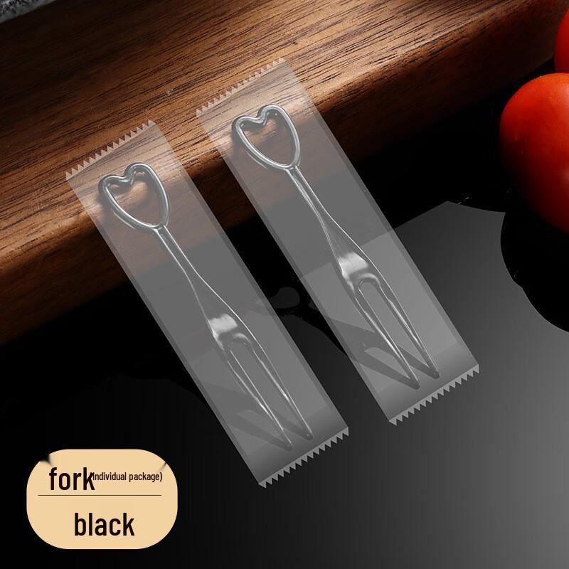 ZISIZ Disposable Individually Wrapped Plastic Fruit Forks