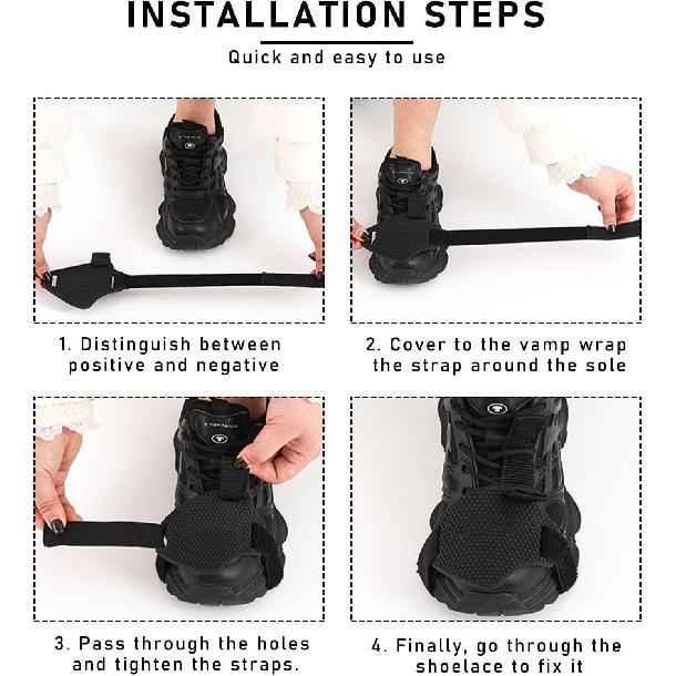 2PCS Motorcycle Shift Pad, Anti-Slip Rubber Protective Motorcycle Boot Cover, Adjustable Motorbike Shoe Boot Protector (2 PCS)