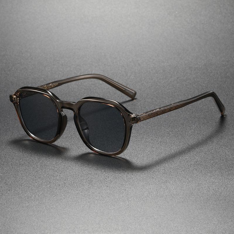 Retro Round TR90 Outdoor Sunglasses Men Women Classic Leopard Frame Sun Glasses Fashion Black Driving Male Female Goggles UV400