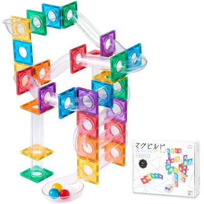 Good Toy 2023 Award Gewinner Mag Build Slope Plus 100 Teile Lernspielzeug Hangspielzeug Magnetblockspielzeug Ballstraße