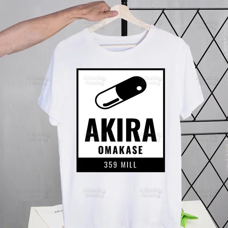 Akira Anime Manga Japanese T Shirt Men Retro Tops Tees Harajuku Neo Tokyo Shotaro Kaneda Tshirt Streetwear Hip Hop T-shirts