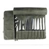 Borsa da Chef in Tela Cerata Pieghevole Portatile Grande Capacità Resistente ai Graffi Borsa per la Conservazione di Utensili da Cucina Coltello da Cucina Kit da Chef