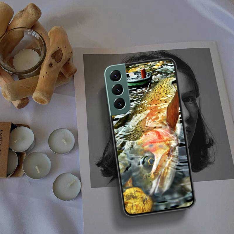 Brown Trout Fly Fishing Phone Case For Samsung A16 A26 A36 A56 Galaxy A02S A12 A52S A13 A23 A33 A53 A54 A34 A24 A14 A22 A32 A42