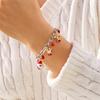 Trendy Handmade Christmas Metal Chain Bracelet for Women Exquisite Santa Claus Snowflake Elk Snowman Bracelet Friendship Jewelry