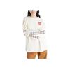Timberland X CLOT Collaboration Casual Sports Embroidered Printed Geometric Pattern Crew Neck Long Sleeve T-Shirt Unisex Tops White A63MD-V04