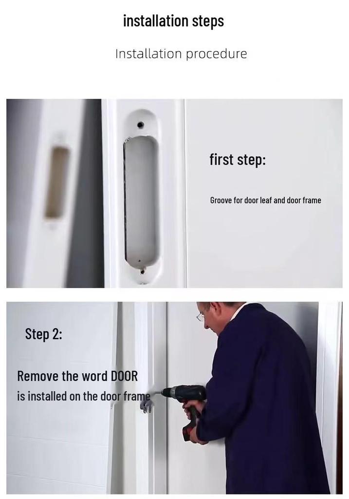 Invisible Adjustable Silent Hinge for Concealed Folding Doors