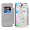 For iPhone 17 Air Case Compatible with MagSafe Rhombus PU Leather Phone Cover