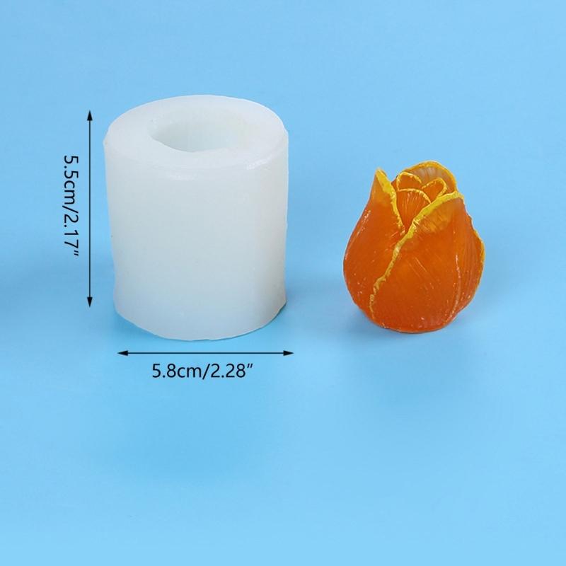 Flower Shape Candle Making Mold DIY Silicone Mold Handmade Plaster Resin Making Supplies for Soap Jelly and More