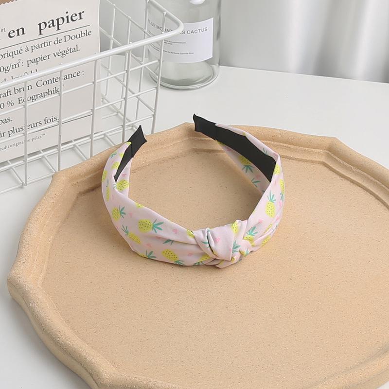 New Children's Fruit Pattern Headband Fabric Knot Headband Cute Sweet Headband Hair Accessories for Girls
