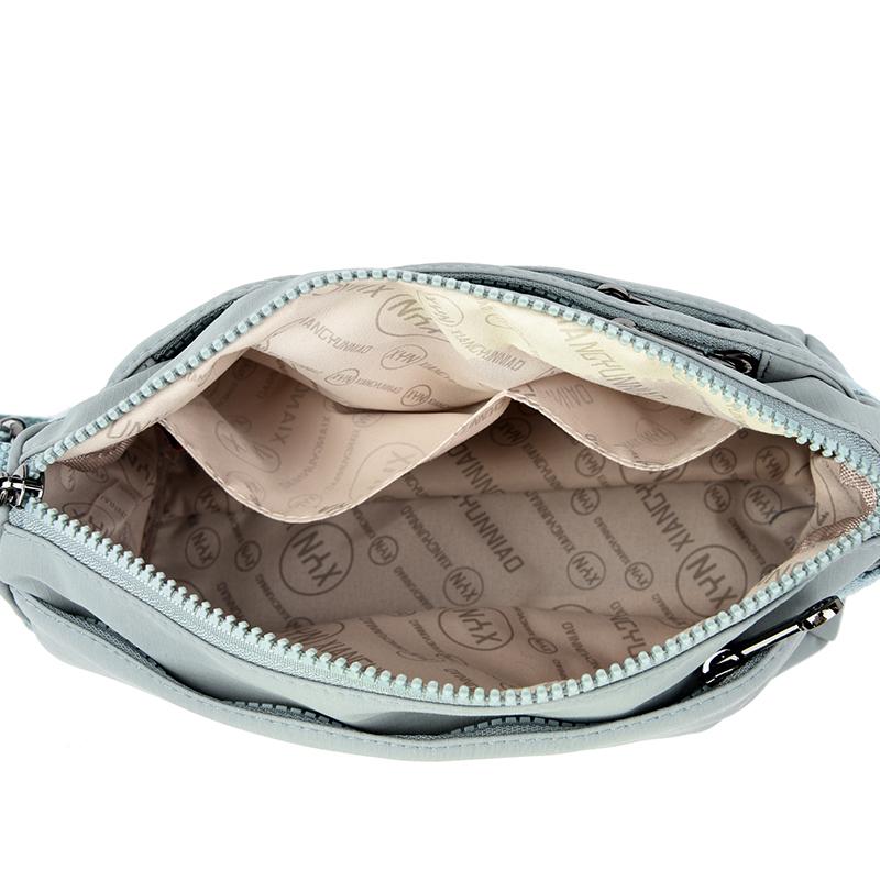 Crossbody Bag Women's Shoulder Small Bag Lightweight Horizontal Multi-Layer Pocket Nylon Bag Mother Bag