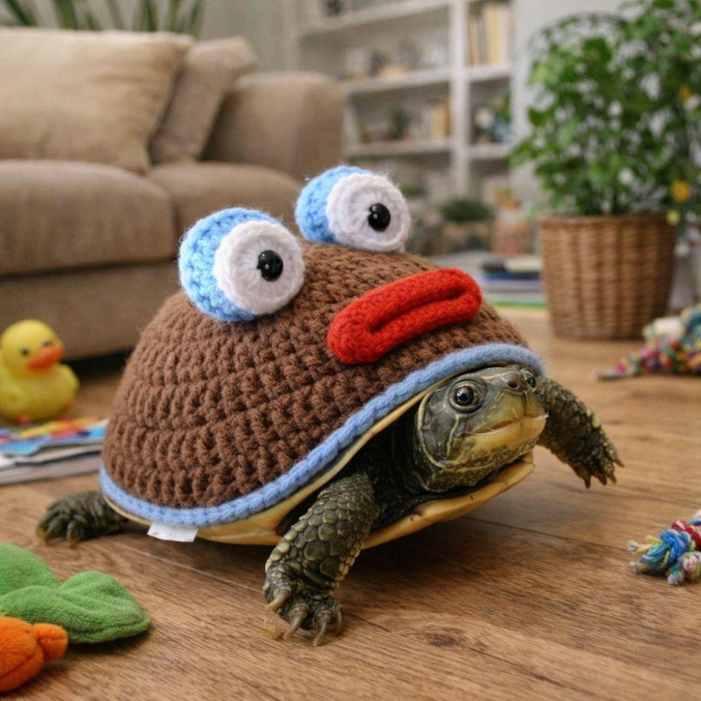 Warm Pet Tortoise Clothes Adjustable Strap Reptiles Pet Clothing Turtle Costume  Pet Costume Party