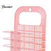 Wall Mounted Clothes Organizer Foldable Laundry Basket, Breathable Hollow Design, Hanging Hamper Space Saving Organizer, for Bathroom Dormitory