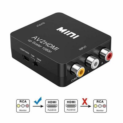 1080P RCA Composite CVBS AV To HDMI Video Audio Converter Box AV2HDMI Adapter