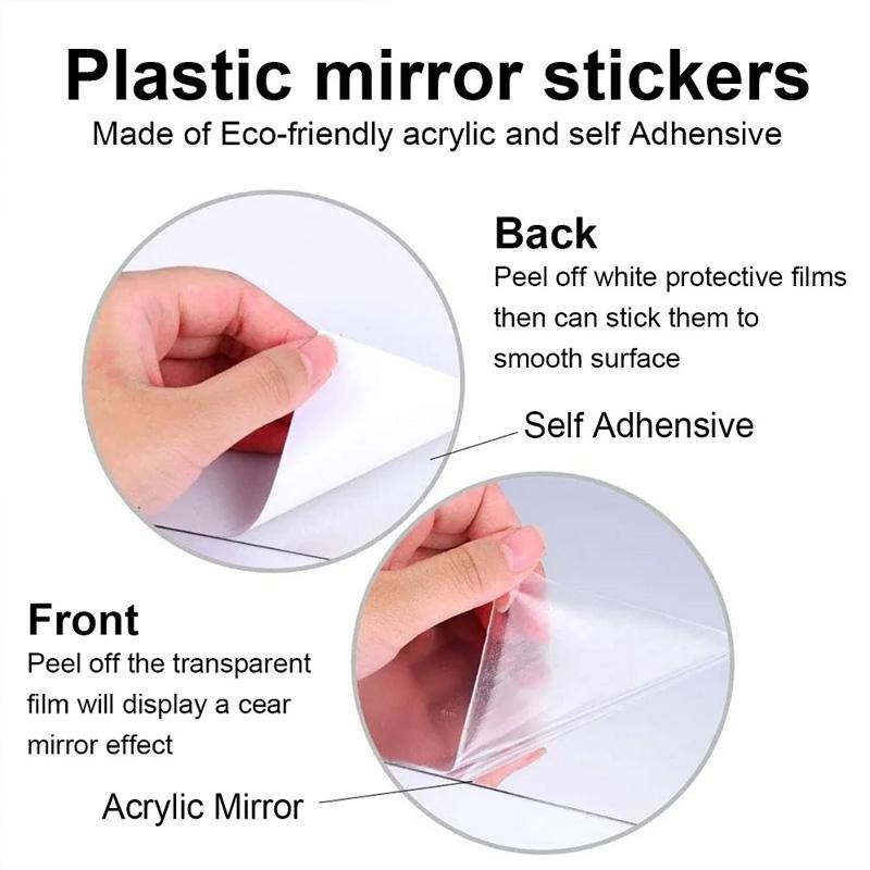 1 Set Acrylic 3D Family Slogan Self-Adhesive Wall Sticker DIY Mirror Home Decor HOME Removable English Alphabet