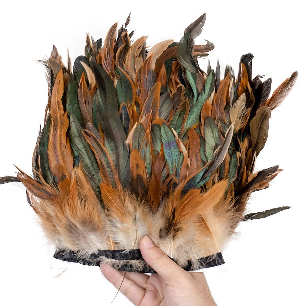 1 Meter Fluffy Natural Rooster Feather Trim Fringe Wedding Decoration Carnival Accessory Sewing Feather Ribbon 15-20 CM