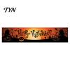Indoor Outdoor Hanging Banner Large Happy Halloween for Outside, 70 x 15 Inch Yard Sign Front Porch Decor Flag, Spooky Welcome Garden Fence Home Party