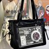 New Girls' Ribbon Y2K Ita Bag Sweet Ladies Large Capacity Shoulder Bag Street Trend Crossbody Bag Daily Commuting Tote Bag