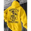 Men's and women's American street retro skull elements fun letter fashion hoodies