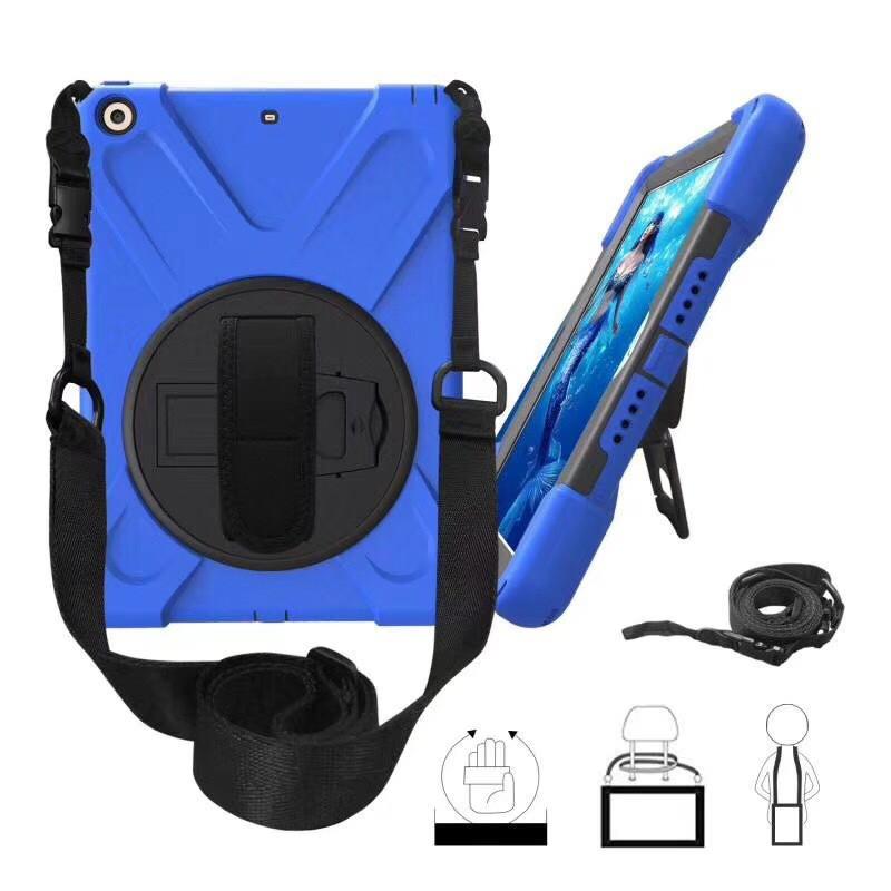 IPad Air 5 Case With Hand Strap Optional Shoulder 10.2-inch 10th Gen Shockproof Plastic Cover