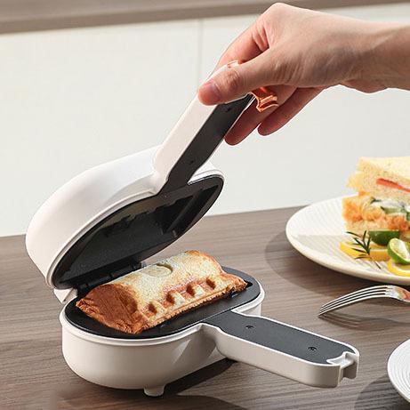 Multifunction Breakfast Maker, Sandwich Toaster & Panini Press with Removable Non-Stick Plates, Compact Kitchen Appliance for Quick Meals