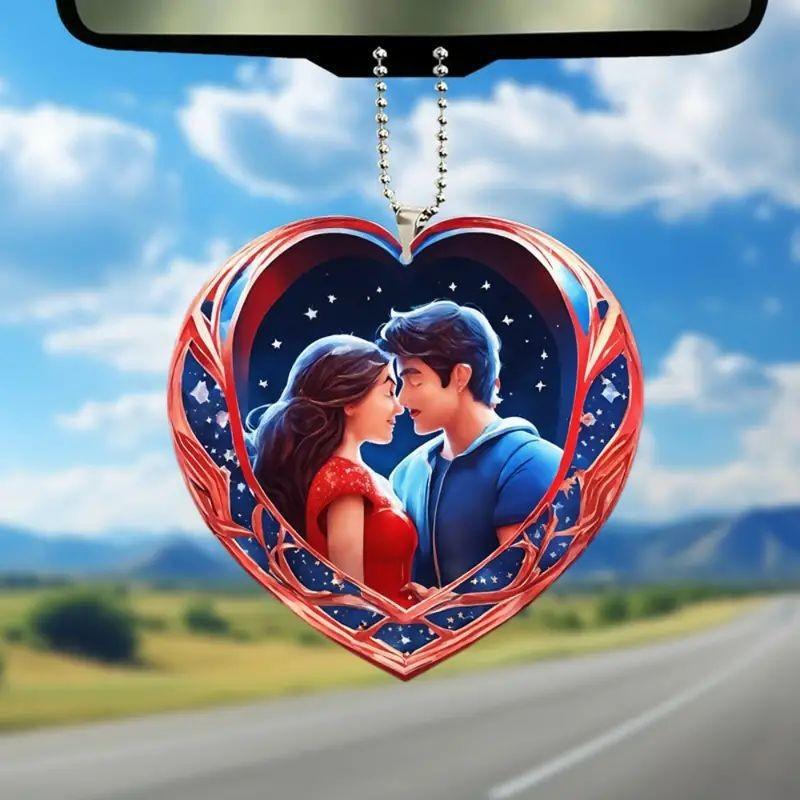 

Cartoon Style Charming Acrylic Christmas Tree Pendant For Car Rearview Decoration Mirror 1