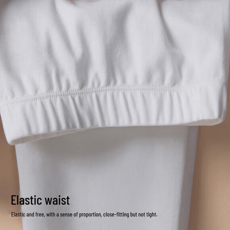 Yiershuang Men's 100% Pure Cotton Round Neck Thermal Underwear Set