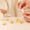 6Pcs/Set Starfish Ocean Rings Set, Stackable Marine Style Rings, Comfortable Wear Summer Beach Jewelry Gift