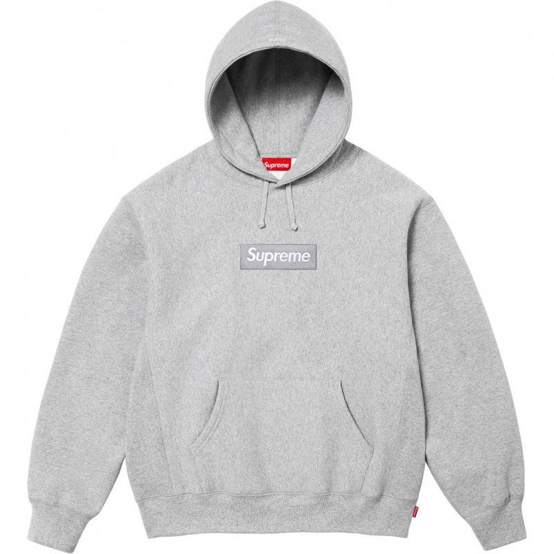 25SS Supreme Trendige Marke Kapuzenpullover mit Fleecefutter und großem Logo