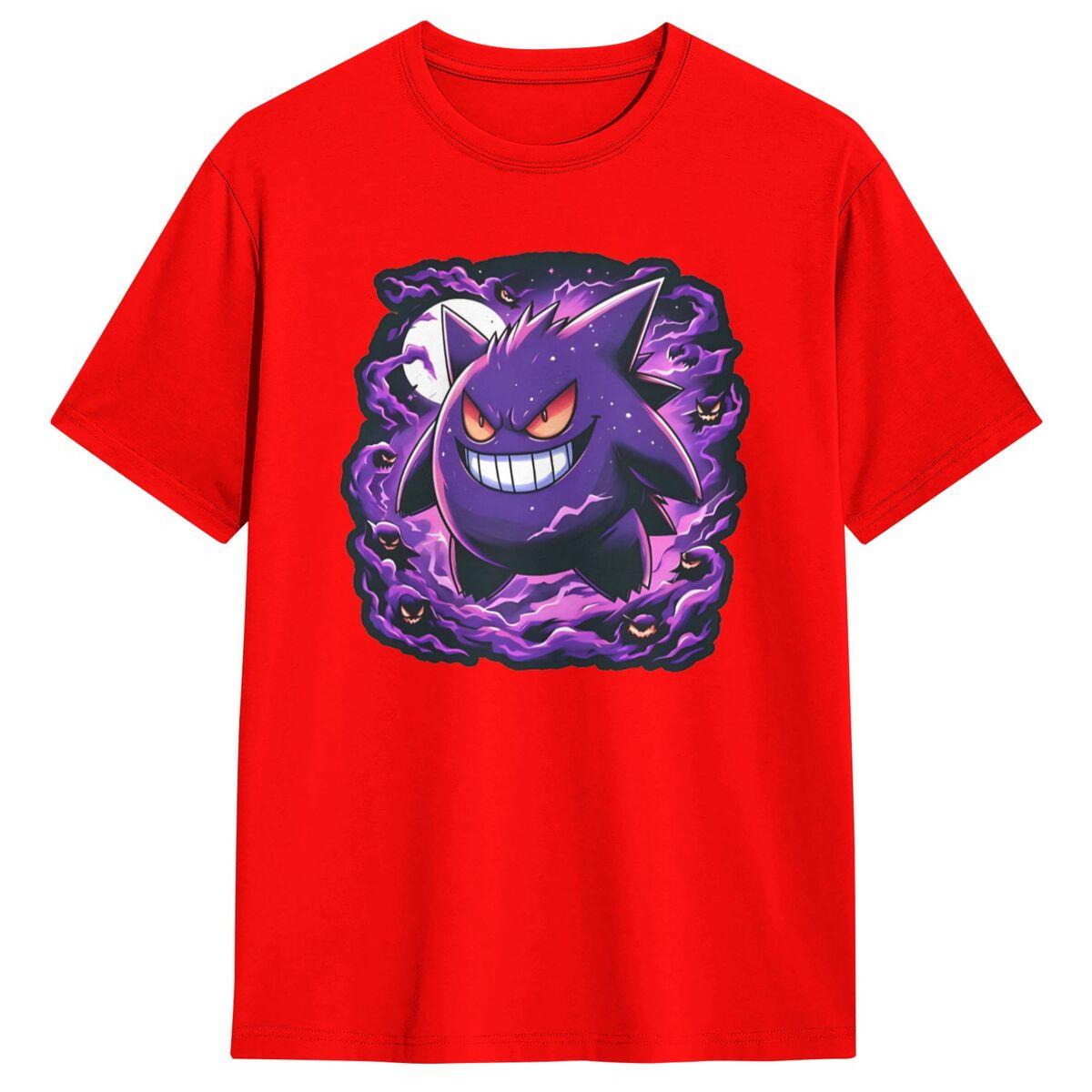 

Pokemon Gengar T Shirt Man Vintage Cotton T-Shirts Summer O-Neck Fashion Tees Cheap Oversize Clothing S