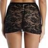 Night Club Sexy Wear Sexy Hot See Through Micro Pencil Skirt Fashion New Lace Black Wrap Hip Mini Skirts Pleated LongClothing for Women