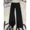 Jeans Dritti Carbon Black Esplosivo Uomo Larghi Micro Ramei High Street Vestibilità Pulita Skinny Pantaloni Alti