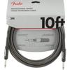 Fender Shielded Cable Professional Series Instrument Cables, 10', Gray Tweed