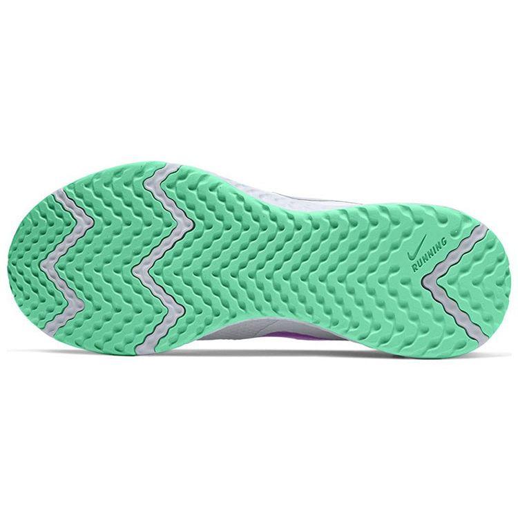 Nike Revolution 5 White Green Glow Violet Women Sneakers Football-Grey Violet-Shock BQ3207-111