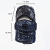 Fashion Winter Mask Hat PU Leather Detachable Scarf Hat One-Piece Rainproof Windproof Pullover Hats
