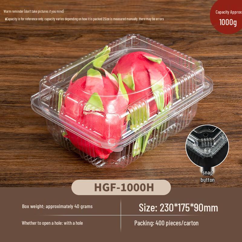 Disposable Transparent Plastic Fruit Containers