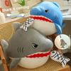Shark Eating Small Fish Plush Toy With Pp Cotton Soft Stuffed Animal For Kids And Children