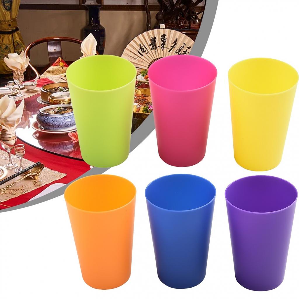 6*6*8.7cm Colourful Cups For Juice Coffee Lightweight