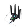 Dualband 1300Mbps WLAN USB-Adapter 2,4 GHz / 5 GHz Wi-Fi Dongle USB 3.0 802.11ac 4-Antennen Drahtloser Empfänger für PC/Laptop Treiberlos