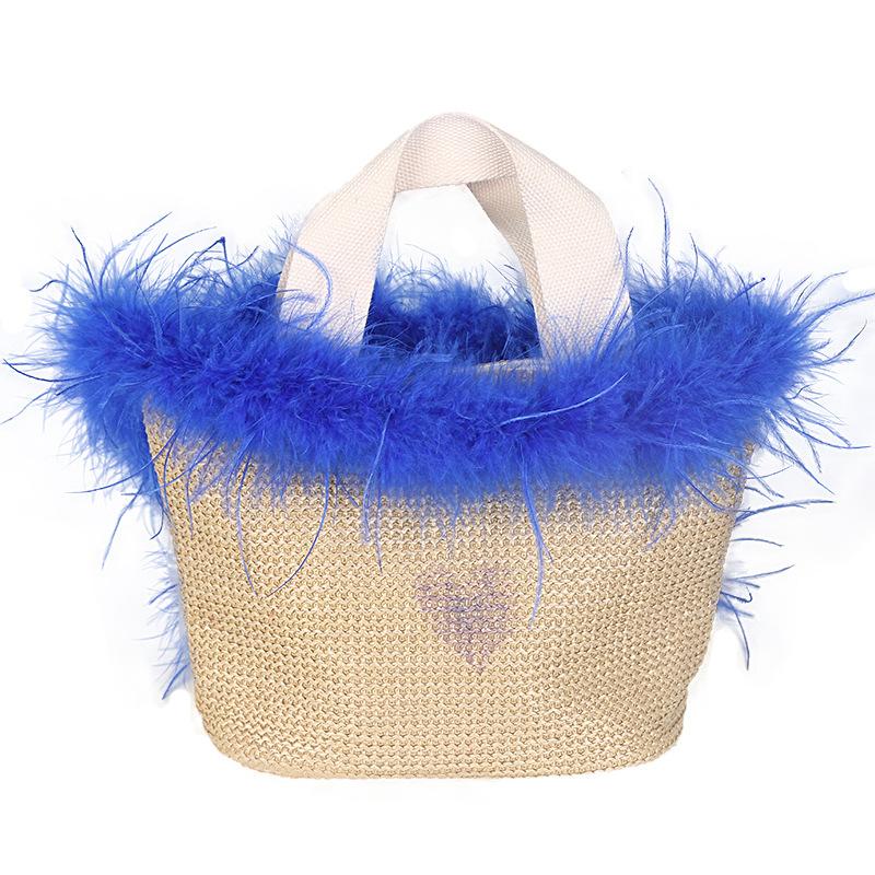 2 Yards Straußenhaar Oberstreifen Farbige Federstreifen Performance Tanzkleidung DIY Dekorative Materialien Bekleidungszubehör