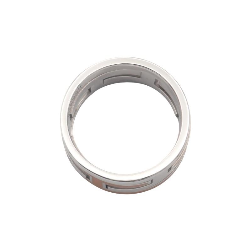 HERMES #15(JP Size) ring Orange Silver925 Women