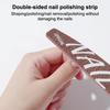 Pro Manicure Nail Files Dual Sided Nail Care Tools Buffing Sanding Halfmoon Shapes Nails Washable 100/150/180/240 Grit