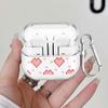 Clear Earphone Cases Cover With Hook Case For Samsung Galaxy Buds 2 3 FE Live 4 Pro 2Pro 3Pro 4Pro Pink Heart