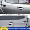 Türgriffeinsätze Für Mitsubishi L200 triton 2015-2018 ABS Außen Autoteile Türschale Becher Schutz Auto Zubehör
