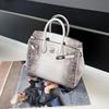 Modische Krokodilmuster-tragbare Platin-Tasche Damen neue High-End-Textur Schulter-Umhängetasche Europäisch und Amerikanisch Retro